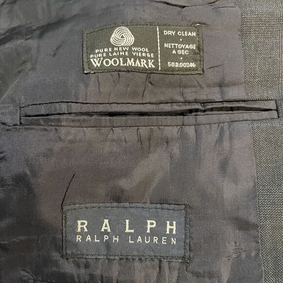 Ralph Lauren Blazer‎ Two Button Sport Coat Business Work Mens 44R - Picture 5 of 15